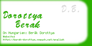 dorottya berak business card